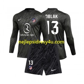 Fotbalový Dres Atlético Madrid Jan Oblak 13 Brankářské Dětské Domácí 2024/25 Dlouhý Rukáv
